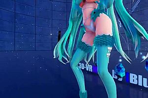 this blue k nights features cat fate cosplay and adult miku in 3d vr180, so cool! 😺🎤