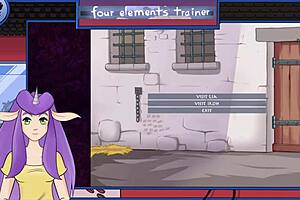 avatar the last airbender hentai features a royal handjob in the game