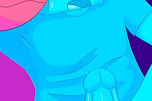 Big cock fucking in cartoon porn