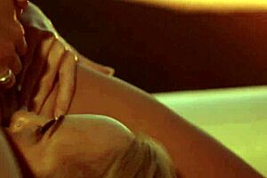 milf soldier tenderly licks her wife’s pussy in outdoor passion