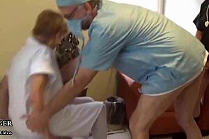 Nurse Receives Treatment From Two Doctors