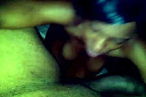 Drunk amateur drinks cum from balls in artistic performance