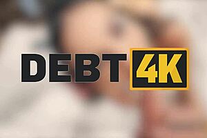 watch this hairless brunette bunny get her shaved pussy fucked in debt4k pov!