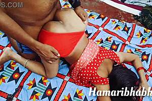 Hot Indian bhabhi and devar in anal sex action