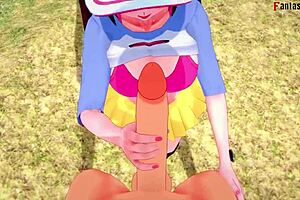 mei nancy's blowjob and tittijob in pokemon full video fantasy