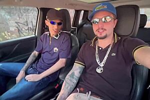 Young Guy Gives Ass To Favela Uber Driver