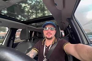 Young Guy Gives Ass To Favela Uber Driver