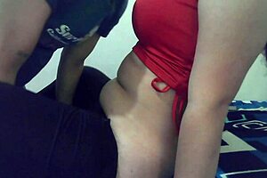 Young and horny Latina gets a facial in this amateur sex tape