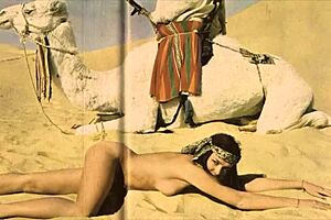 Vintage beauty meets the beast in an antique outdoor setting with retro charm