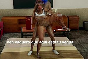 in honey select 2, 3d latina prostitute goes wild in bar sucking stranger's cock and taking him home to fuck