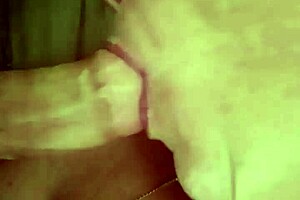 Amateur wife gives sloppy blowjob