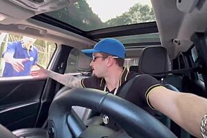 Young Guy Gives Ass To Favela Uber Driver