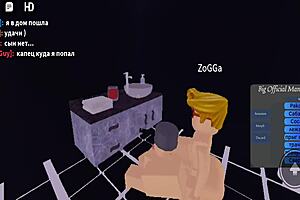 I'm watchin' this gay porno on roblox, it's so excitin'!