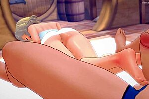 Gwen Stacy Sigue Mojada Despues de la Ducha Ya Quiere Quitarse la Toalla Para Follar Version Adulta