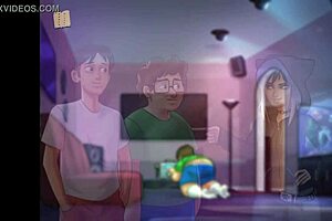 What happens when a girl with small tits meets a monster cock in Summertime Saga?