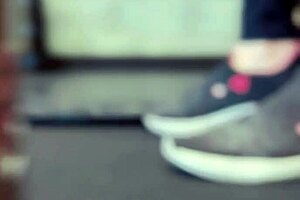 Training in my gym, I got soaking wet, dripping down my legs in public.