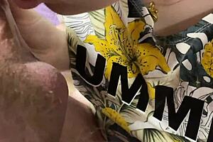 Feeling ecstatic from two blowjobs in a day, cumshot twice in mouth