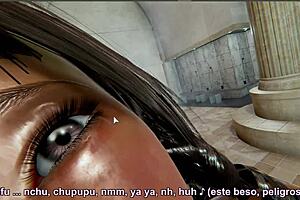 in honey select 2, 3d latina prostitute goes wild in bar sucking stranger's cock and taking him home to fuck