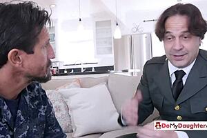 Horny Step Daddies Decide To Discipline Their Kinky Daughters By Swapping