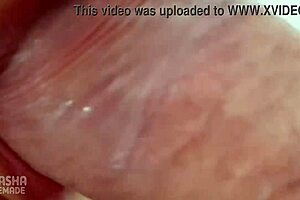 Close up of a luxury deep throat job on a big cock