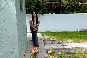 Indica Jane feels desperate to pee and pisses herself.