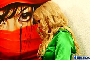 Busty Femdom Slams Strapon Hard at Gloryhole