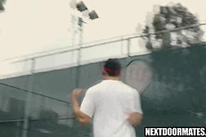 Cute twinks play tennis then fuck hard.
