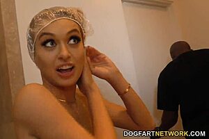 Natalia Starr Teases With Flashing Before Taking Monster Black Cock In Interracial Sex