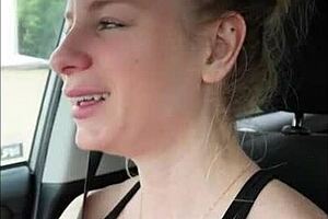 Blonde Milf Bent Over Outdoor Car Fuck