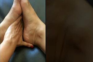 Capri Cavanni has the perfect body and she applies oil to every inch of it