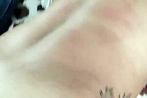 Tiuzao teases his crossdressing maid in the garage, ripping clothes for ass worshiping