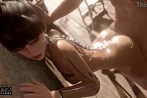 Super cursed pounding in 3d cartoon hentai with intense music vibes