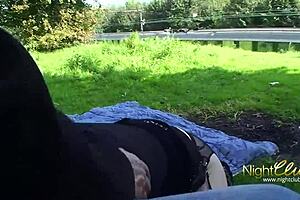 Horny Redhead Gets Anal Outdoors Next Door