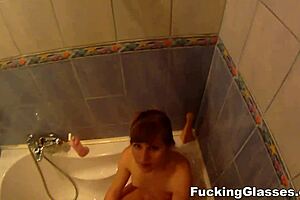 alice teen model gets fucked with glasses on