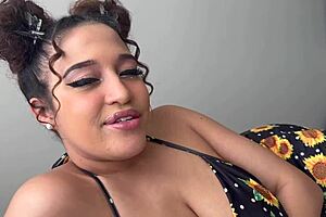 Ebony teen step sister wants to get pregnant!