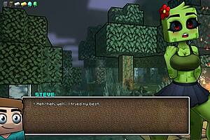 we give our girl a golden bikini in hornycraft parody