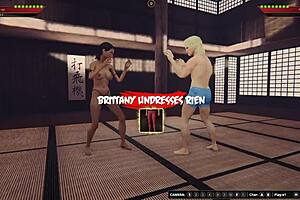 Rien Vs Brittany Naked Fighter Anal Doggystyle!