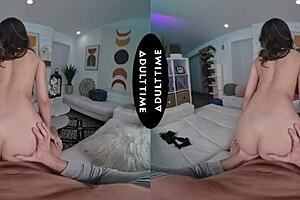 Up Close VR - Scarlett Alexis Relishes on Kyle Mason Grabbing Her Tits Before Riding His Thick Cock