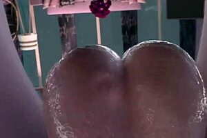 Christmas POV futa delivers blowjob and doggystyle fucking with big cock