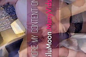 Lilu Moon Sucks Monster Cock to Oral Creampie POV
