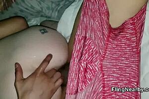 White trailer park girl rides black cock with intense passion!