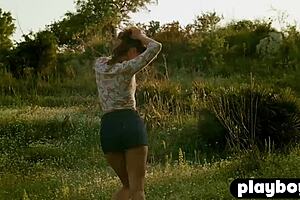 milf anetta keys posing with perfect small tits after ripping clothes