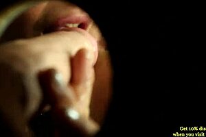 European lesbians perform bukkake cock sucking in gloryhole high def