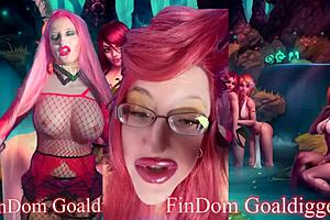 Findom goddess in glasses giving instructions to jerk off for money