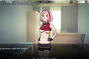 3D animated nurse examines naked patient in hentai hospital