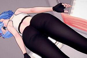 rem from re zero fucks in sport outfit 😏