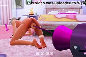 yo, check this perverted stepdaughter testing deep throat for stepdad in hentai animation