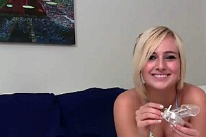 Teasing bound cock in femdom play.