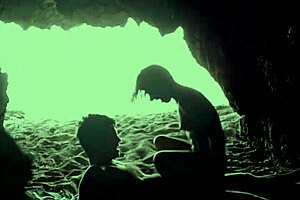 Hidden Inside The Cave At The Beach With A Flexible Couple.