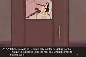 Anime hentai adventure with cummy twists and bends